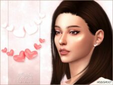 Sims 4 Female Accessory Mod: Heart Studs V2 (Featured)