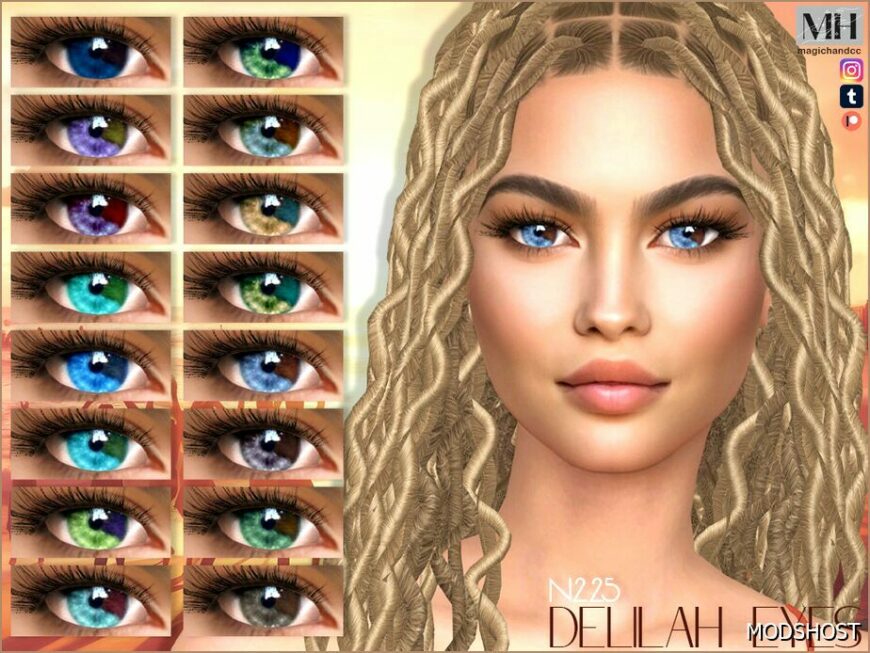 Sims 4 Mod: Delilah Eyes N225 (Featured)