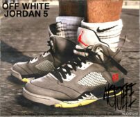 GTA 5 Player Mod: Jordan 5 off White for MP Male (Featured)