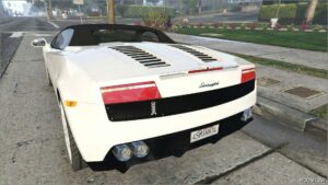 GTA 5 Lamborghini Vehicle Mod: Gallardo LP560-4 Spyder Add-On / Replace | Extras / Roof-Kits (Image #4)