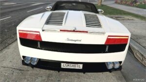 GTA 5 Lamborghini Vehicle Mod: Gallardo LP560-4 Spyder Add-On / Replace | Extras / Roof-Kits (Image #5)