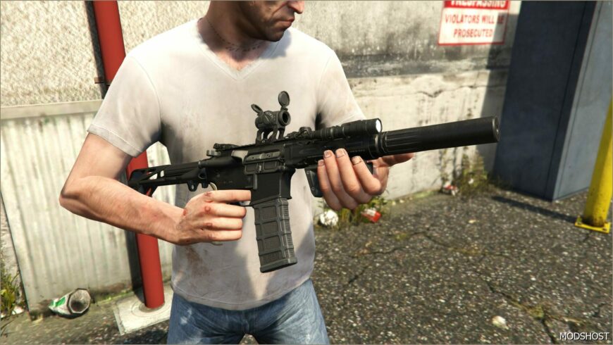 GTA 5 Weapon Mod: M4 PDW (Featured)