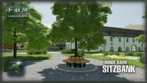 FS22 Placeable Mod: round Tree Bench (Image #3)