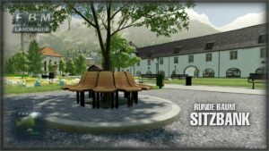 FS22 Placeable Mod: round Tree Bench (Image #7)