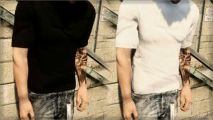 GTA 5 Player Mod: Fitted T-Shirt for MP Male (Image #3)