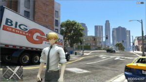 GTA 5 Player Mod: Denji Add-On PED (Image #3)