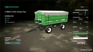 FS22 Brantner Trailer Mod: Z 18051/2 XXL Power Flex V1.0.0.1 (Image #3)