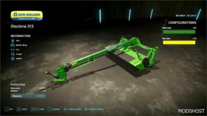 FS22 NEW Holland Implement Mod: Discbine 313 Rust Edition (Featured)