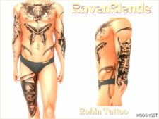 Sims 4 Male Mod: Robin Tattoo (Featured)