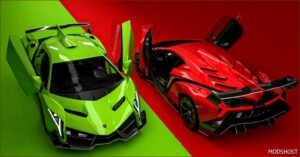 FS22 Lamborghini Car Mod: Veneno 2013 (Image #5)