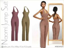 Sims 4 Female Clothes Mod: Naomi Jump Suit – ACN 482 (Image #2)