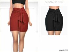 Sims 4 Bottoms Clothes Mod: Summer Skirt (Featured)