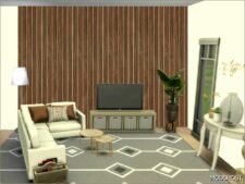 Sims 4 Wall Mod: Fake Wood (Image #2)