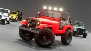 BeamNG Jeep Car Mod: 1978 Jeep Renegade CJ5 0.32 (Featured)