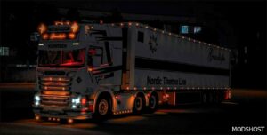 ETS2 Scania Truck Mod: 6 Series R560 Megamod+Trailer V2.0 1.50 (Image #4)