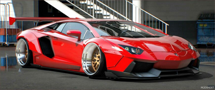 GTA 5 Lamborghini Vehicle Mod: Aventador Libertywalk (Featured)