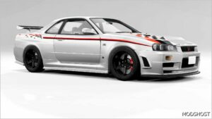 BeamNG Nissan Car Mod: Skyline R34 0.32 (Featured)