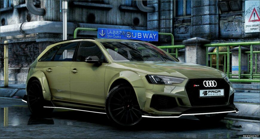 GTA 5 Audi Vehicle Mod: RS4 Prior Design (Featured)