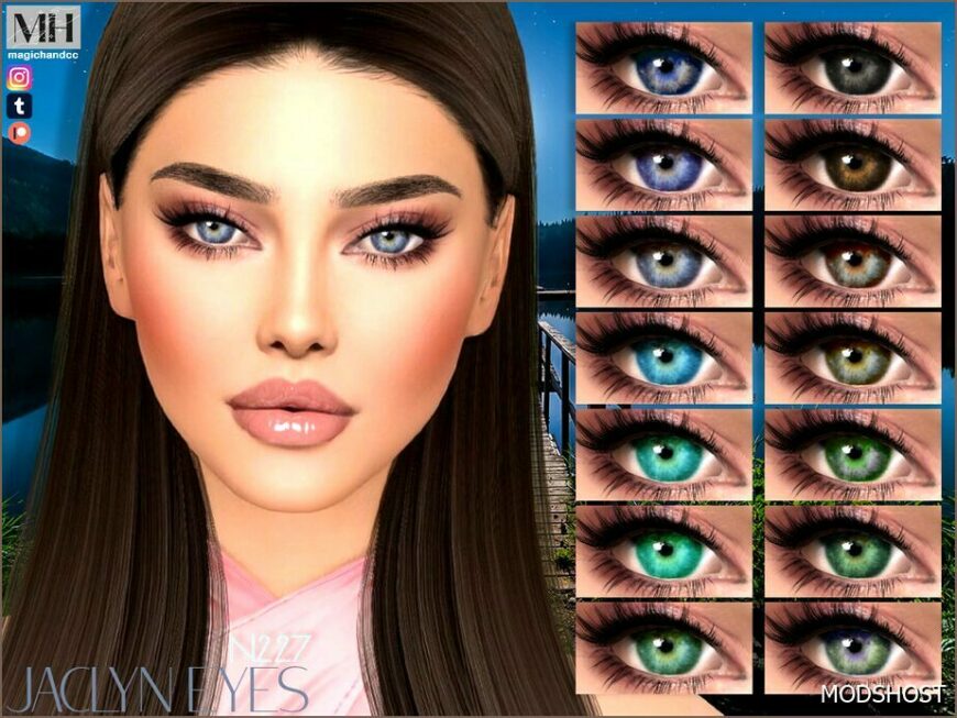 Sims 4 Mod: Jaclyn Eyes N227 (Featured)