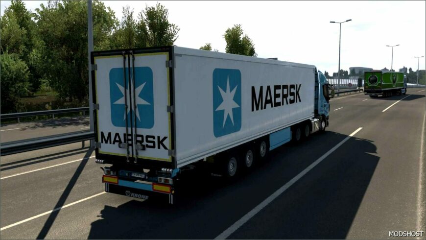 ETS2 Krone Mod: Skin Maersk Krone Cool Liner 28 07 2024 1.51 (Featured)