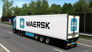 ETS2 Krone Mod: Skin Maersk Krone Cool Liner 28 07 2024 1.51 (Image #3)