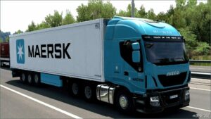 ETS2 Krone Mod: Skin Maersk Krone Cool Liner 28 07 2024 1.51 (Image #4)