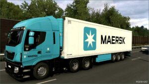 ETS2 Krone Mod: Skin Maersk Krone Cool Liner 28 07 2024 1.51 (Image #7)