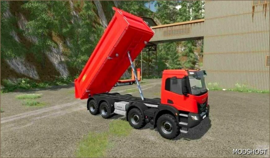 FS22 Iveco Truck Mod: X-Way 8×8 Meiller Kipper Agro V1.1 (Featured)