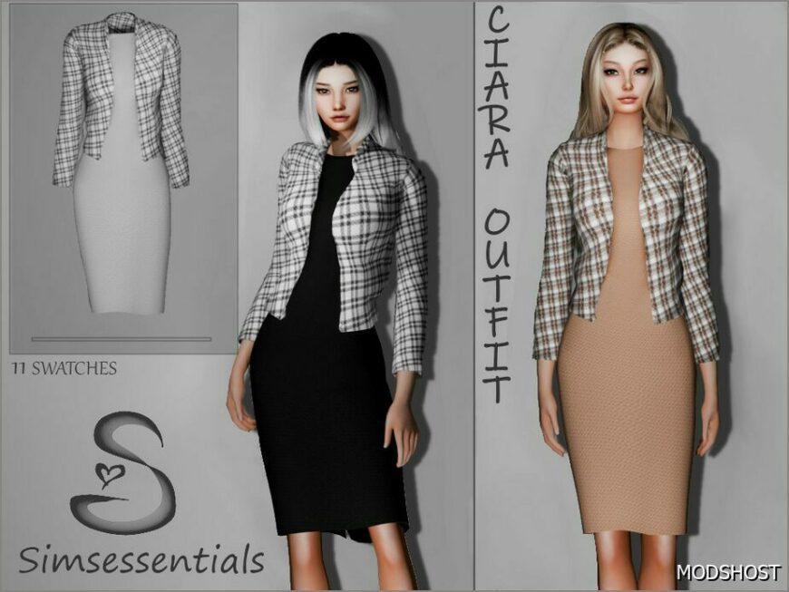 Sims 4 Female Clothes Mod: Ciara Outfit (Featured)