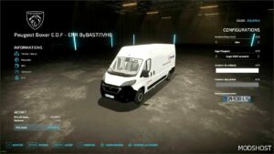 FS22 Peugeot Vehicle Mod: Boxer L4H2 Edf-Enr (Image #4)