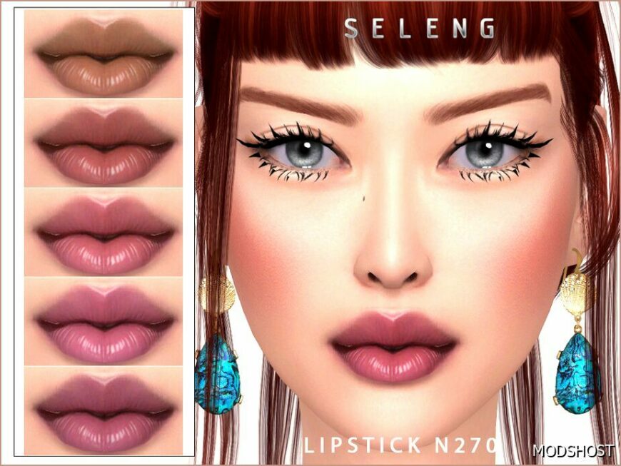 Sims 4 Elder Makeup Mod: Lipstick N270 (Featured)