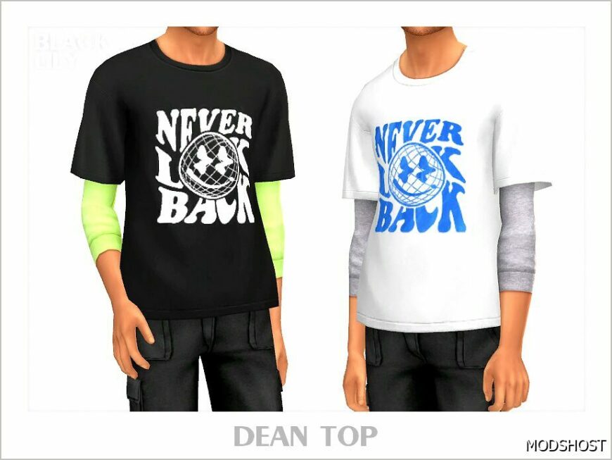 Sims 4 Teen Clothes Mod: Dean TOP (Featured)