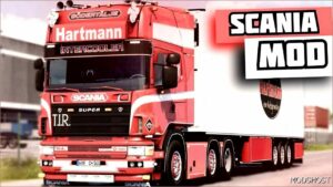 ETS2 Scania Truck Mod: 164L 580 4-Series Hartmann+Trailer V4 1.50 (Image #2)