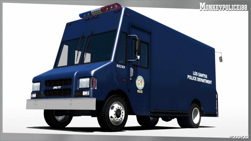 GTA 5 Police Vehicle Mod: Noose / Lspd Police Boxville Add-On | Liveries | Template V4.0 (Featured)