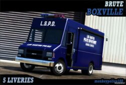 GTA 5 Police Vehicle Mod: Noose / Lspd Police Boxville Add-On | Liveries | Template V4.0 (Image #6)