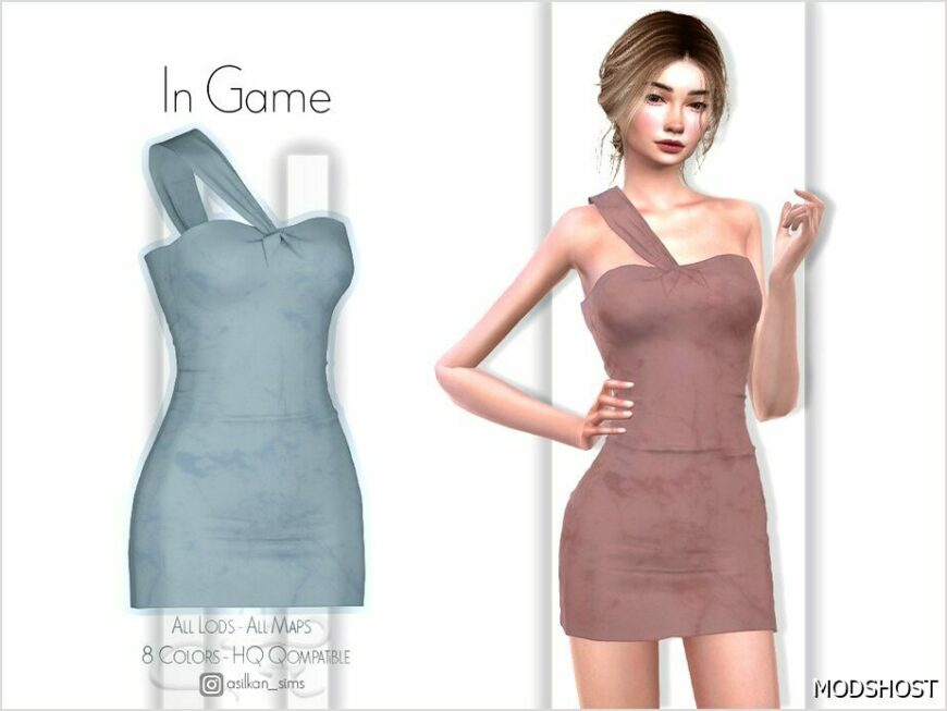 Sims 4 Elder Clothes Mod: Aurora Dress – ACN 485 (Featured)