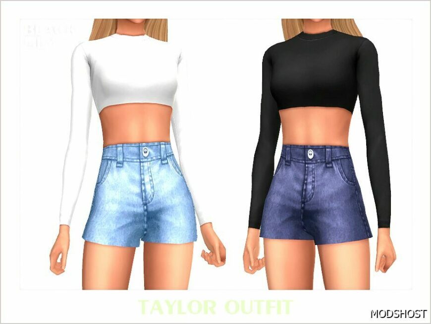 Sims 4 Teen Clothes Mod: Taylor Outfit (Featured)