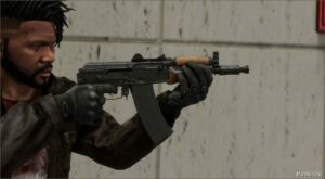 GTA 5 Weapon Mod: Aks-74U from MW 2022 (Image #2)