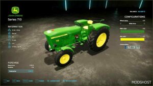 FS22 John Deere Tractor Mod: 710 Rust Edition (Image #3)