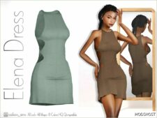 Sims 4 Dress Clothes Mod: Elena Dress – ACN 488 (Featured)