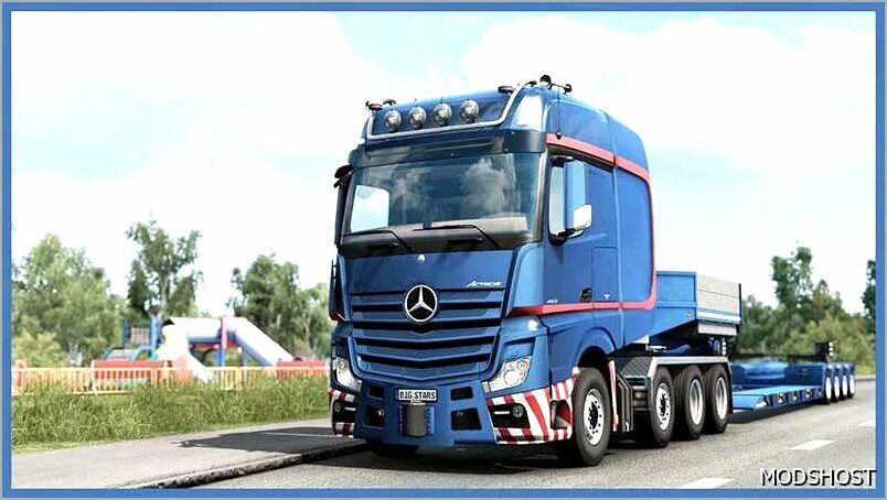 ETS2 Mercedes-Benz Truck Mod: BIG Stars – Actros/Arocs SLT V1.7.6 1.51 (Featured)