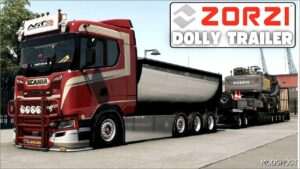 ETS2 Truck Mod: Zorzi Trailer + Dolly 1.50 (Featured)