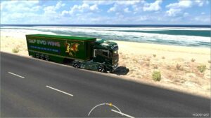 ETS2 DAF Truck Mod: EVO Wing V12 + Trailer 1.51 (Image #4)