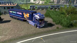 ETS2 DAF Truck Mod: EVO Wing V12 + Trailer 1.51 (Image #6)