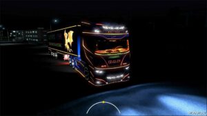 ETS2 DAF Truck Mod: EVO Wing V12 + Trailer 1.51 (Image #10)