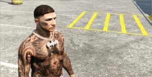 GTA 5 Player Mod: BAT Symbol Chain for MP Male V1.1 (Image #2)