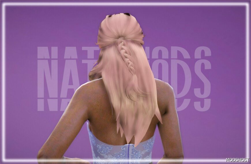 GTA 5 Player Mod: Romantic Hair with Short Braid for MP Female (Featured)