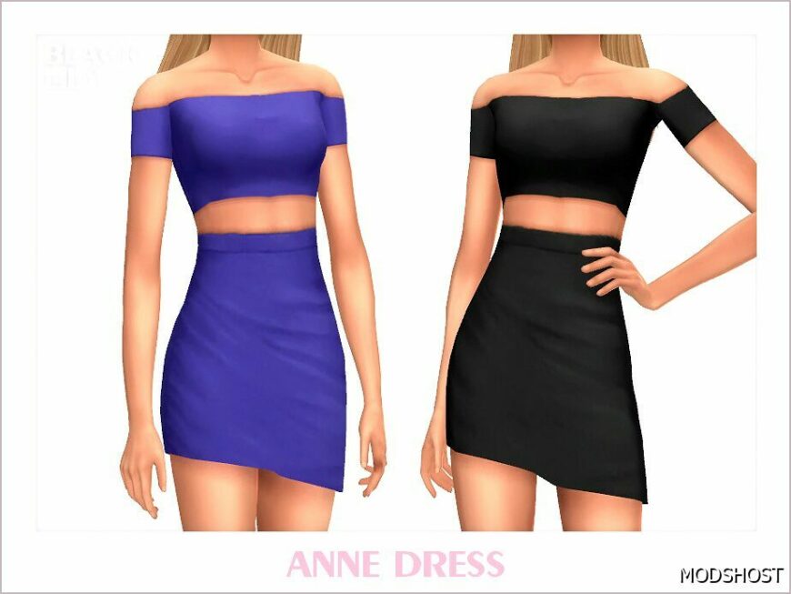 Sims 4 Dress Clothes Mod: Anne Dress (Featured)