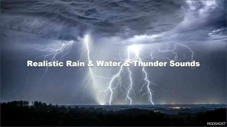 ATS Realistic Mod: Rain & Water & Thunder Sounds V6.7 1.51 (Featured)