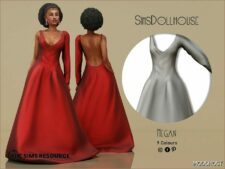 Sims 4 Dress Clothes Mod: Megan Dress (Image #2)